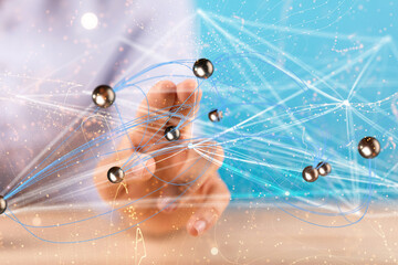 conference Digital Network and data concept 3d