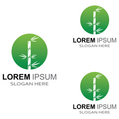 Logo of a bamboo plant or a type of hollow plant. Using a modern illustration business vector concept design