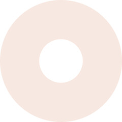 Modern Abstract Beige Circle Decorative Element
