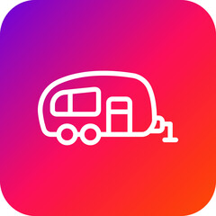 Caravan Vector Icon Design Illustration