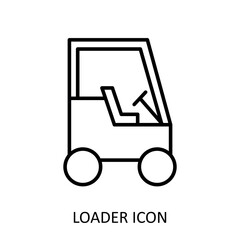 Linear vector icon. Loader illustration.