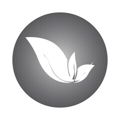 Naklejka premium leaf logo vector template ilustration and icon design