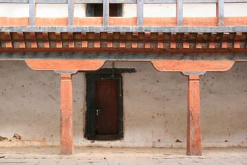 buddhist fortress (dzong) in wangdue phodrang in bhutan