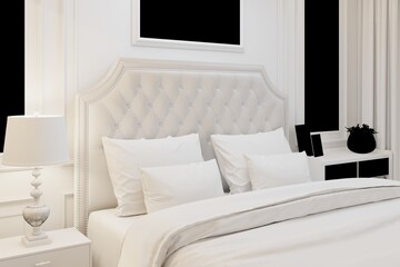 3d render of modern bedroom