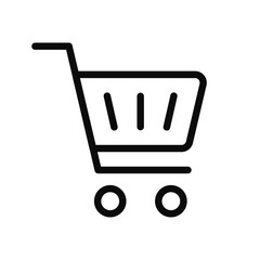 Cart. Shopping cart. Shopping in the store. Vector illustration