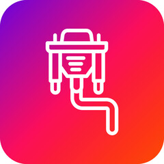 Vga Cable Vector Icon Design Illustration