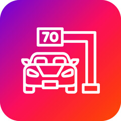 Speed camera Vector Icon Design Illustration