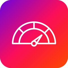 Speedometer Vector Icon Design Illustration