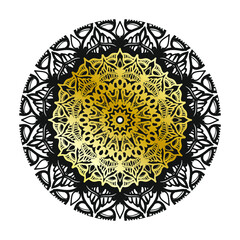Vector round abstract circle. Luxury Mandala style.
