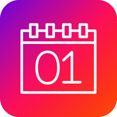 Calendar Vector Icon Design Illustration
