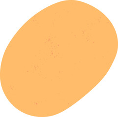 Yellow Circle Doodle Decorative Element
