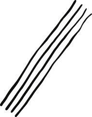 Abstract Black Lines or Stripes Decorative Element - 494260075