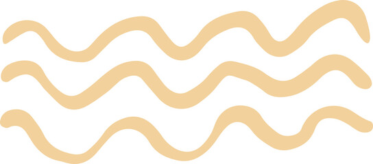 Modern Abstract Doodle Line Shapes Decorative Element