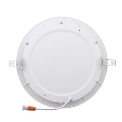Obraz premium powerful round recessed LED lantern for mounting on the ceiling without a logo on a white isolated background