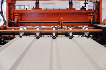 Metal Sheet Forming Machine in the Factory