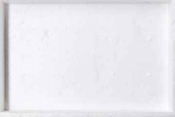 Closeup of the foam box lid for covering the plastic box