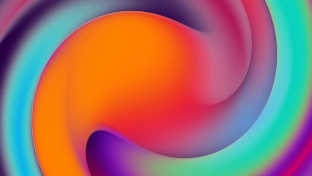 Fondo en video Motion Graphics de olas suaves con gradiente colores c&aacute;lidos