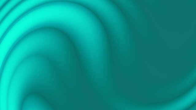 Fondo en video Motion Graphics de olas suaves con gradiente color verde agua