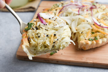 tarta de cebolla y queso