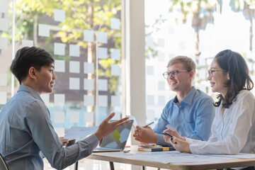 Creative graphic designers team draft planning application development process prototype layout for mobile web. User Experience Concepts