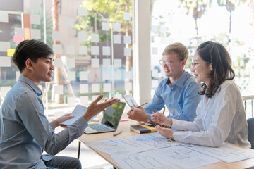 Smartphone web designer team, phone brand, geek layout, internet business prototype, goals, sketch,...