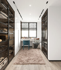 3d render of modern bedroom