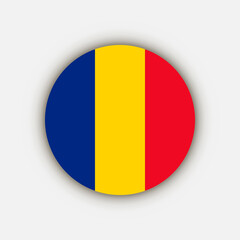 Fototapeta premium Country Romania. Romania flag. Vector illustration.