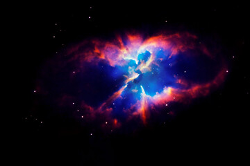 Beautiful bright space nebula. Elements of this image furnished by NASA