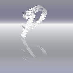 Lichtrand Buchstabe P 1 © Xaver Klaussner
