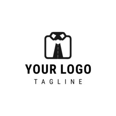 Street tie logo template design. Vector illustration.