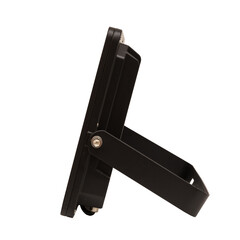 outdoor powerful black LED lamp without logo on a white isolated background