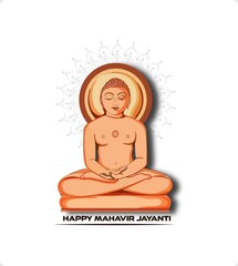 Mahavir Jayanti Celebration Background the birth of Mahaveer.