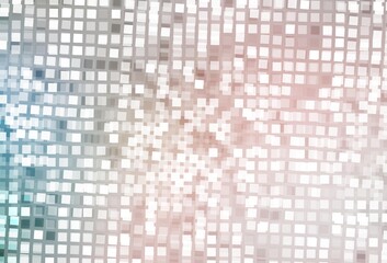 Light Pink, Green vector pattern in square style.