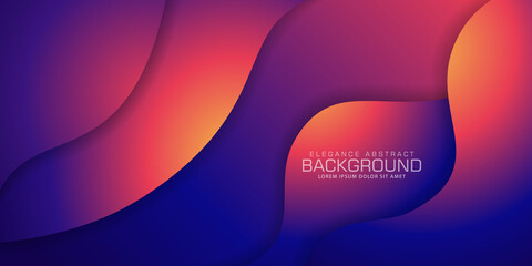 Abstract geometric background. Fluid shapes composition with Colorful. Vector Illustration