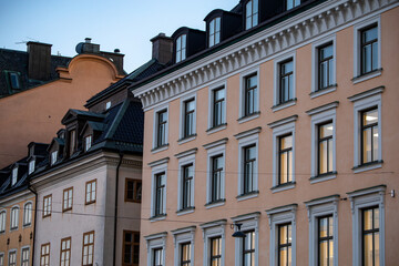 House exterior peach color