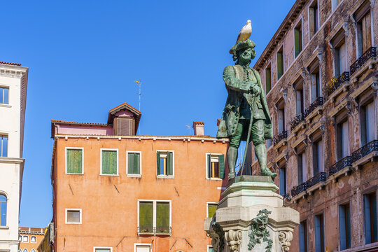 Monument of Carlo Goldoni, by Antonio Dal Zotto, 1883. Venice