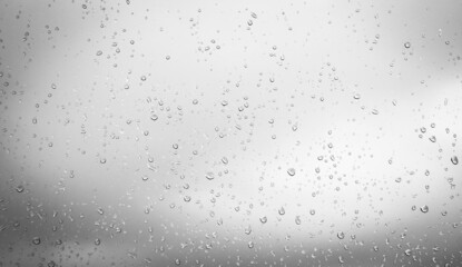 water drops on metal surface