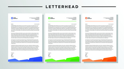 Modern creative letterhead design template