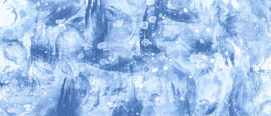 Hintergrund oder Textur mit blauen Wasserfarben