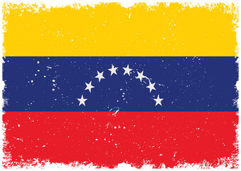 Drapeau Venezuela Grunge