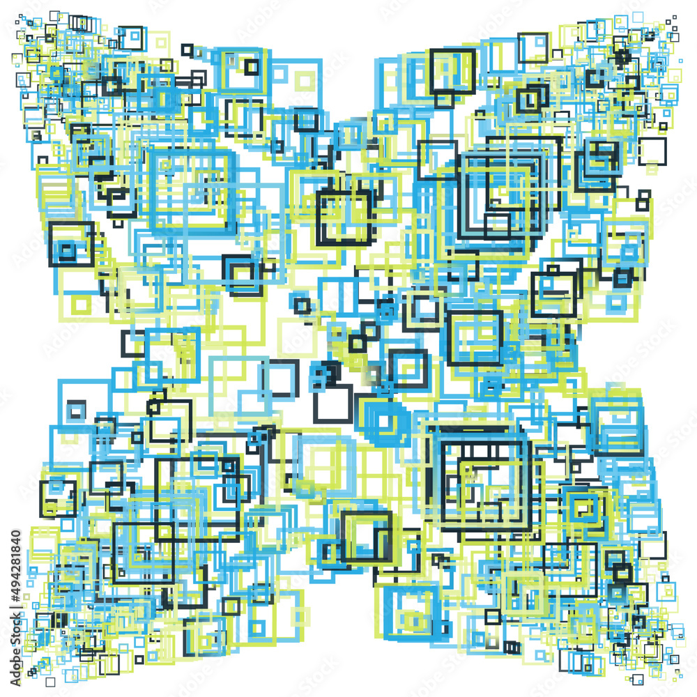 Poster abstract vector pattern graphics made with various geometric shapes and elements