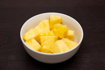 bowl of pineapple
