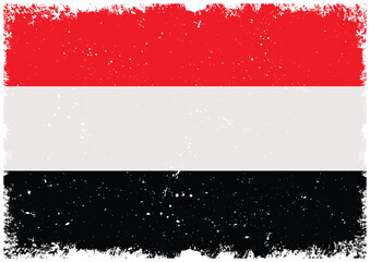 Drapeau Yémen Grunge