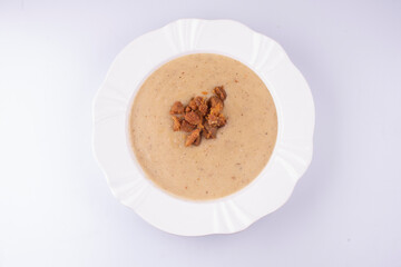 manioc cream with bacon