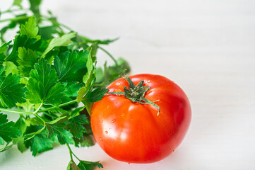 イタリアンパセリとトマト