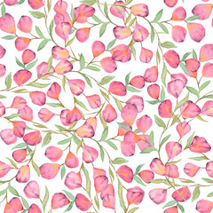 Surface Pattern Design Watercolor Floral Seamless Pattern Background