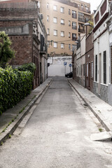 Fototapeta na wymiar empty street in Barcelona