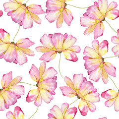 Surface Pattern Design Watercolor Floral Seamless Pattern Background