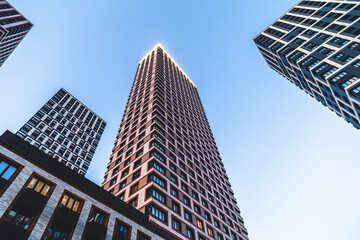 skyscrapers , a modern urban residential complex