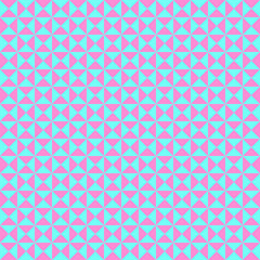 Abstract pattern in colorful scheme. Pink and blue triangle pattern. Multicolor triangles in square shape. Colorful art concept background.